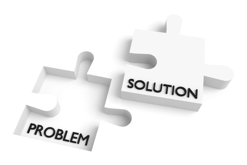 PROBLEMとSOLUTIONのパズルピース